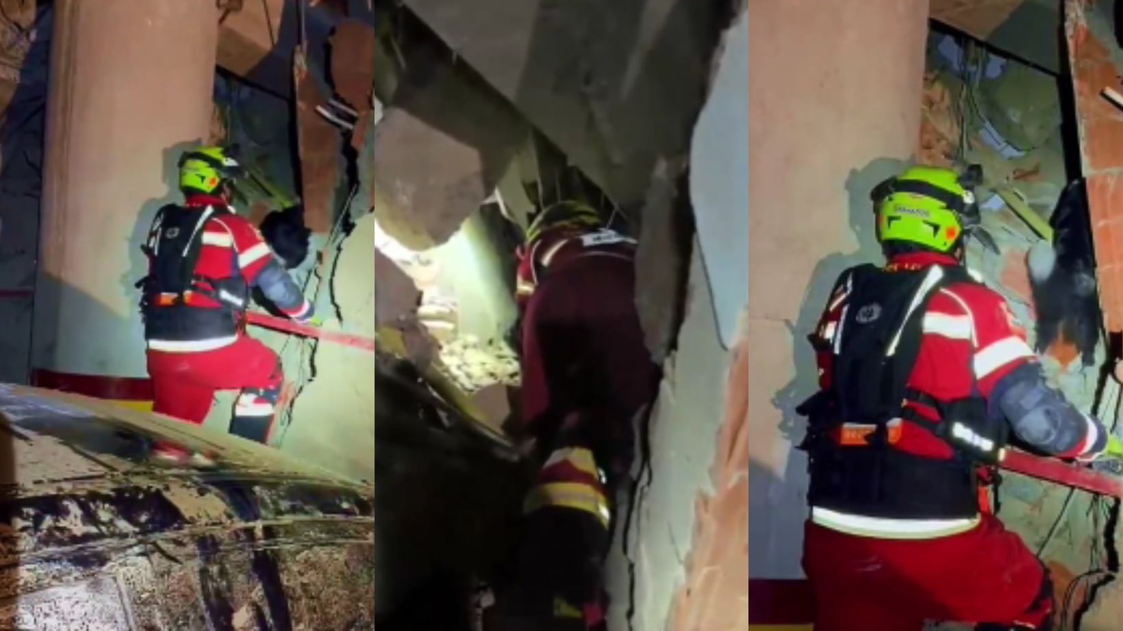 Cruz Roja Mexicana trabaja en rescate de hombre en Residencias Sol Marino Garden de Venezuela