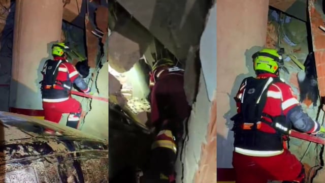 Cruz Roja Mexicana trabaja en el rescate de un hombre en Venezuela