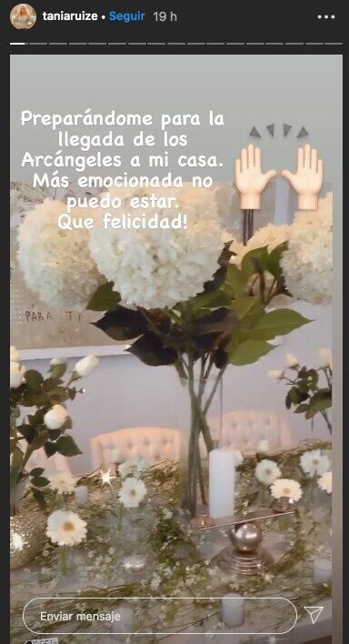 Tania Ruiz recibe arcángeles