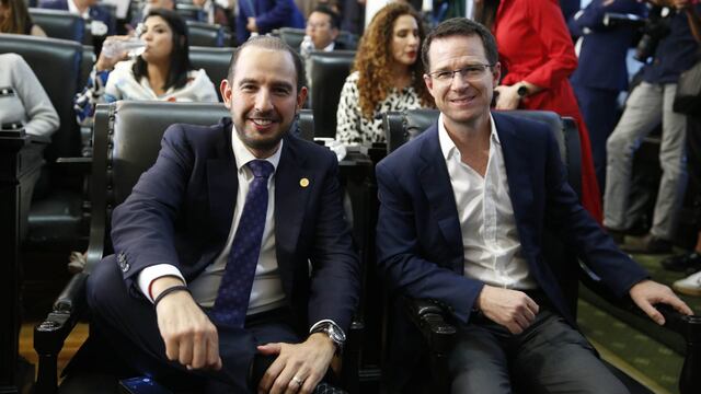 Los senadores Marko Cortés y Ricardo Anaya