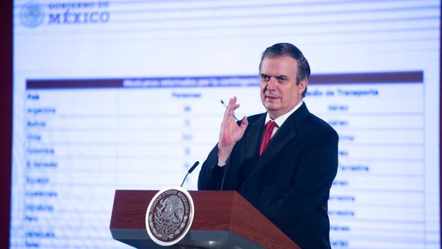 Marcelo Ebrard, titular de la SRE.