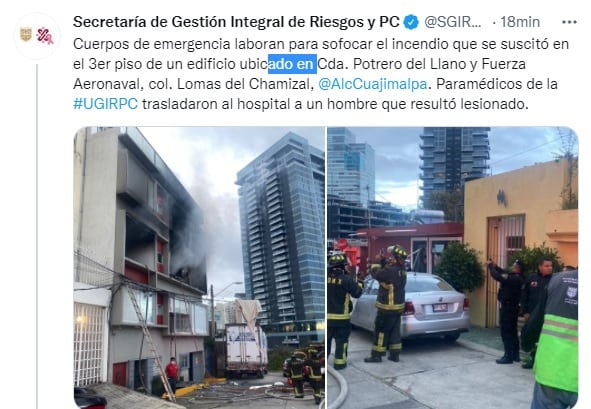 Incendio Cuajimalpa