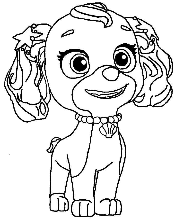 Dibujos de Paw Patrol bonitos del Día de las Madres para colorear