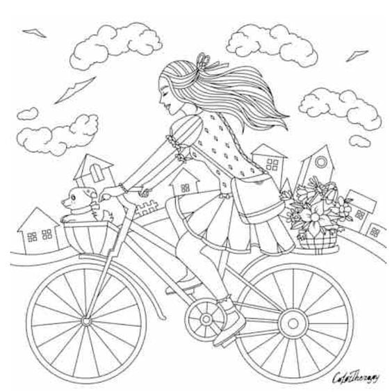 Dibujos por Día Mundial de la Bicicleta