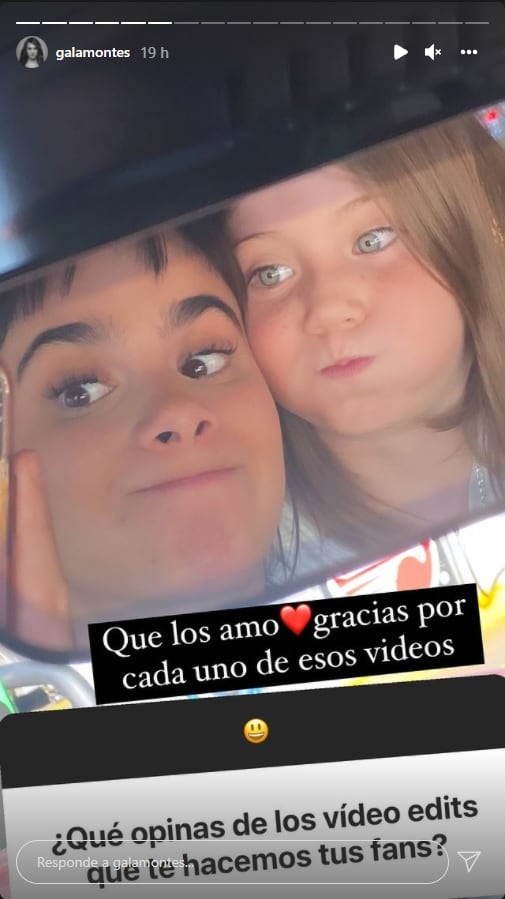 A Gala Montes le gustan los videos que realizan sus seguidores