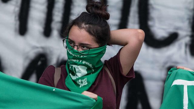 Protesta despenalización del aborto.