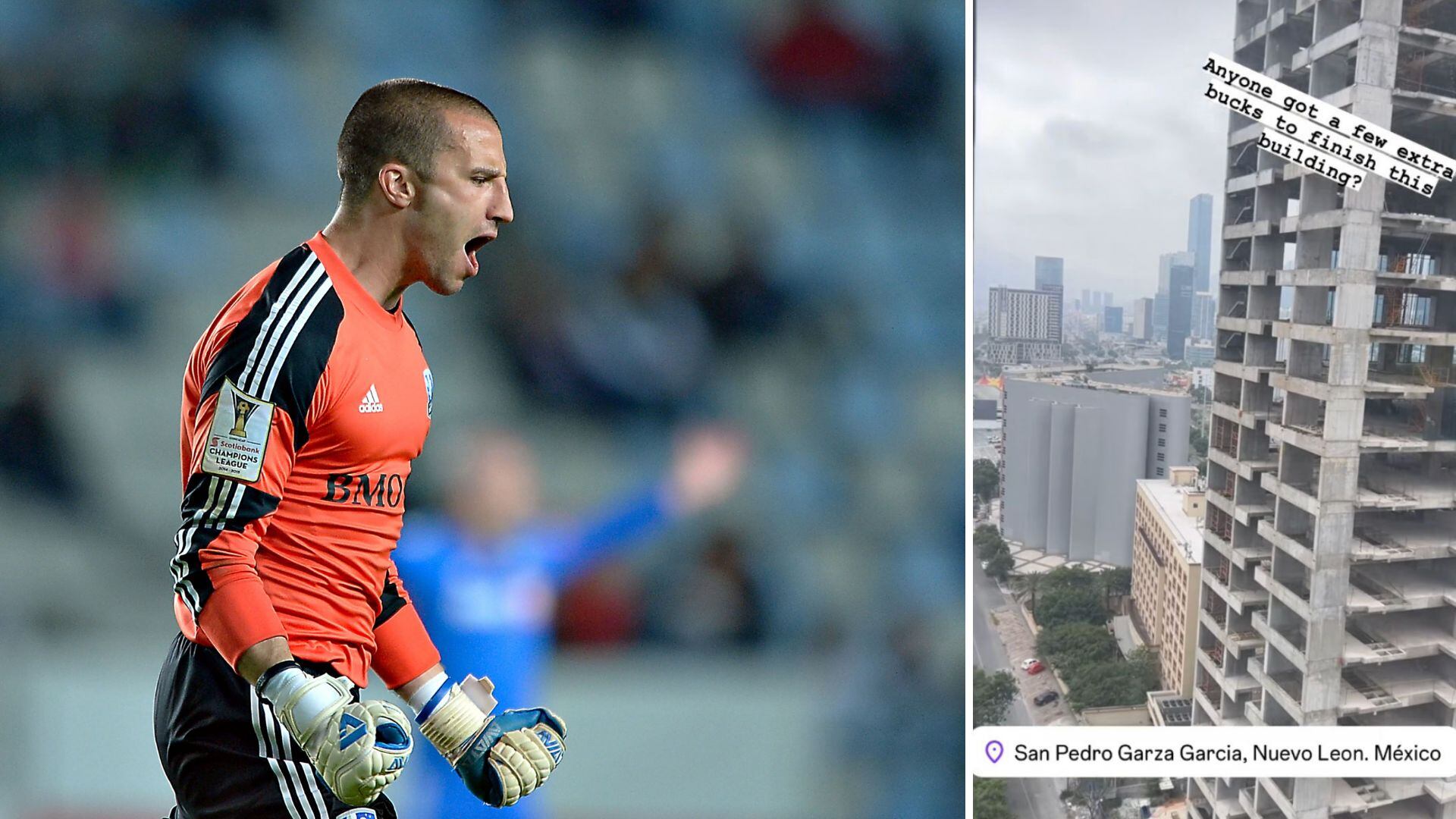 Portero de Columbus Crew se burla de la ciudad de Monterrey