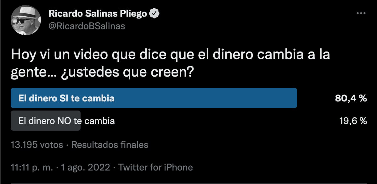 ¿El dinero cambia a las personas? Esto dice Ricardo Salinas Pliego
