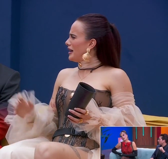 Gala Montes con su vestido de "princesa ruda" en La Casa de los Famosos 2024.