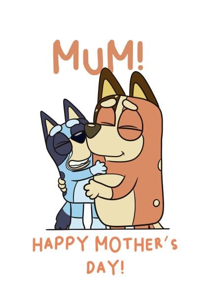 Tarjetas de Bluey para el Día de las Madres: 5 bonitos diseños para imprimir
