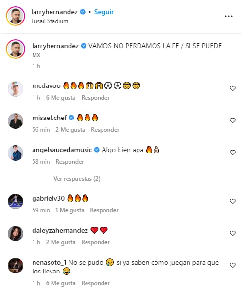 Reacciones al apoyo de Larry Hernández a México desde Qatar