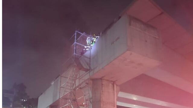Trabajadores atrapados en el Tren Interurbano