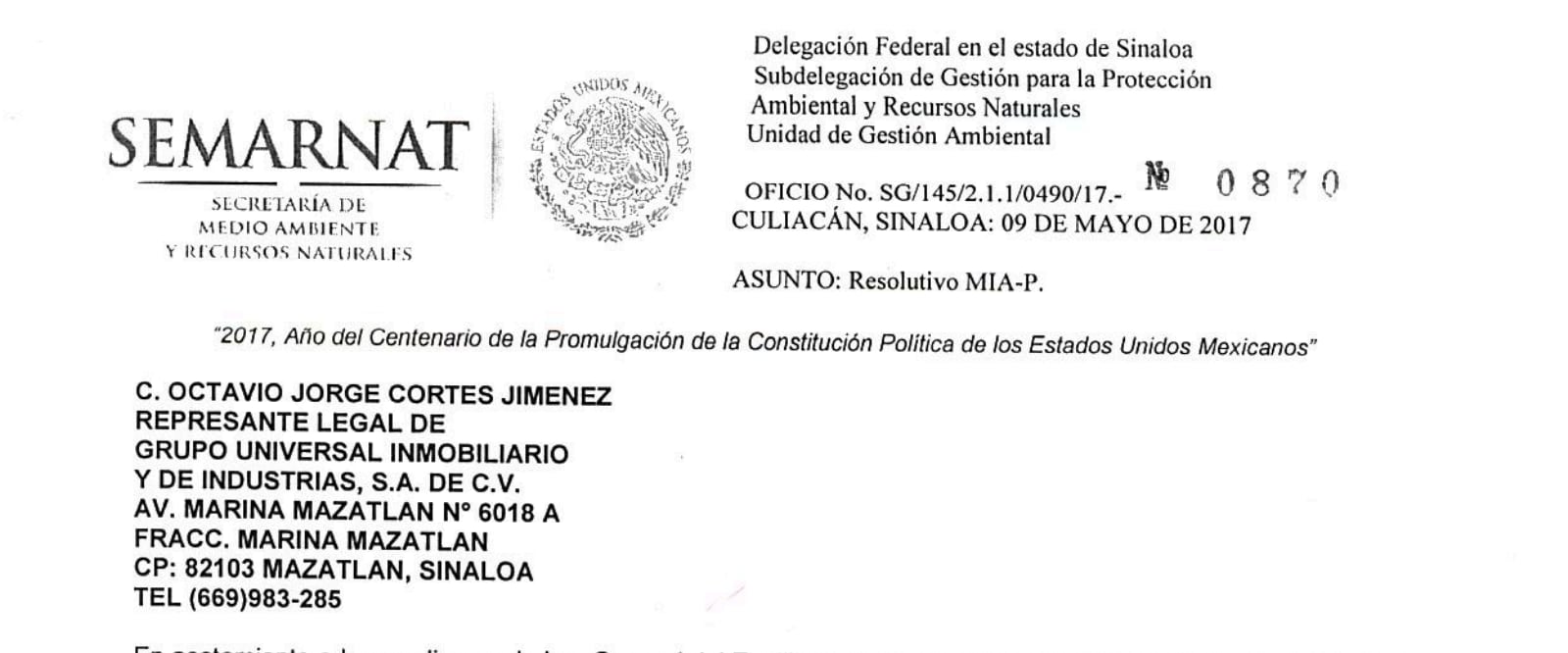 Jorge Octavio Cortés Jiménez, empresario de Sinaloa