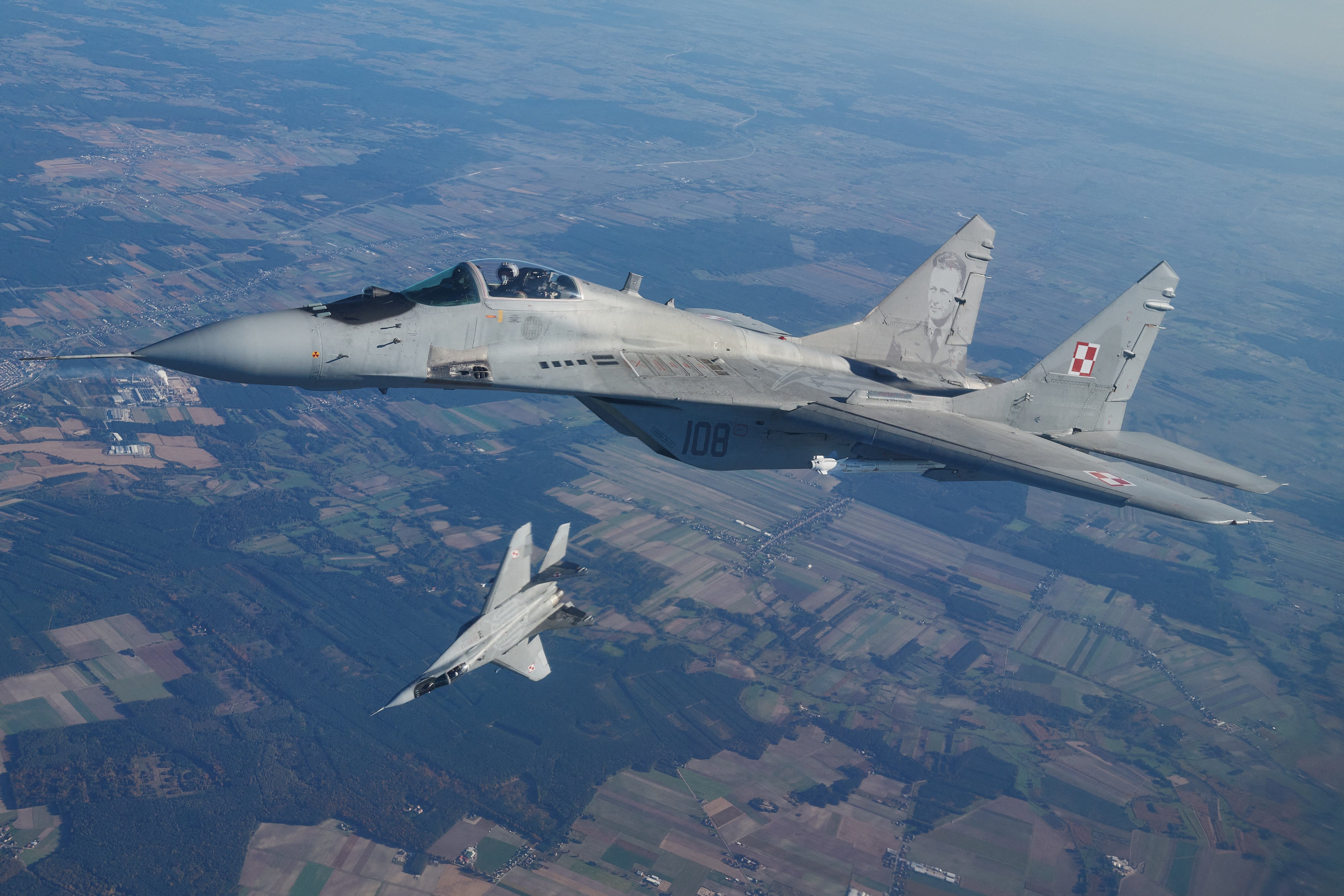 Avión de caza MIG-29 donado a Ucrania