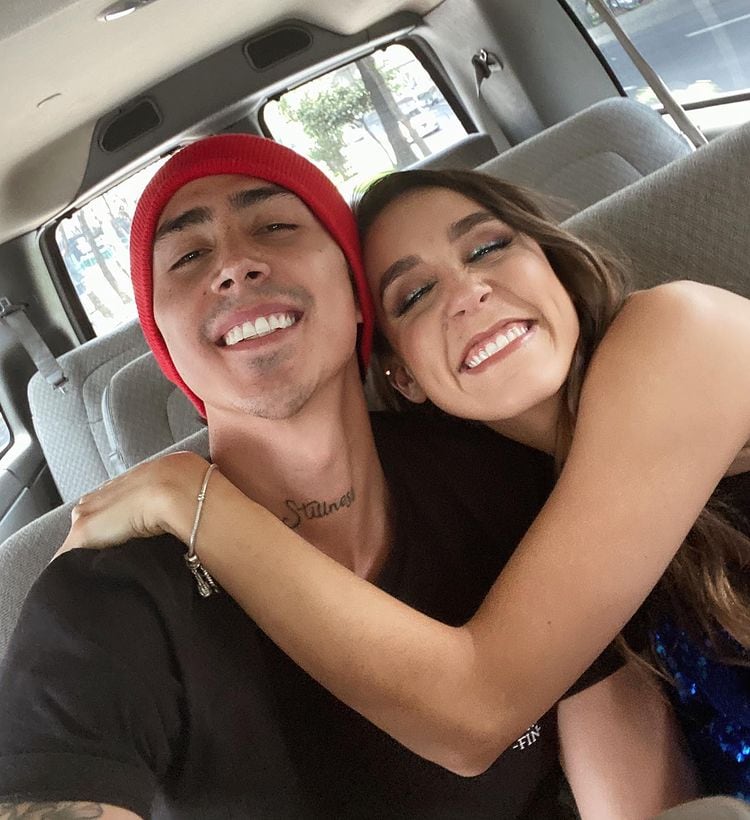 Mariana Logue y su novio Gus Quijas.