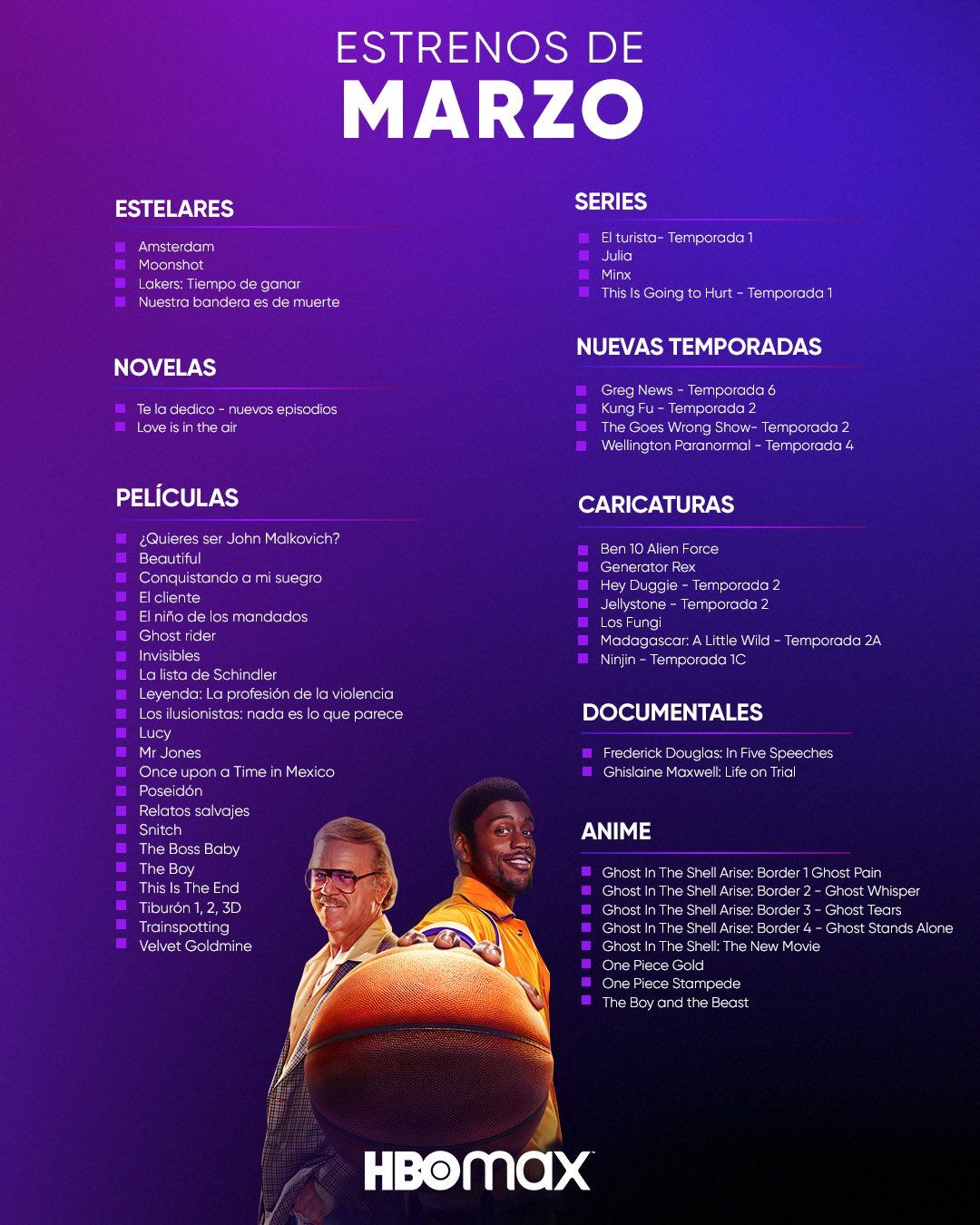Estrenos HBO Max
