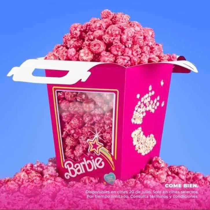 Palomitas de Barbie en Cinépolis