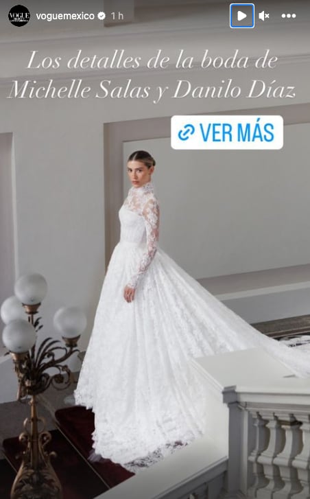 Michelle Salas lucirá 3 vestidos de novia