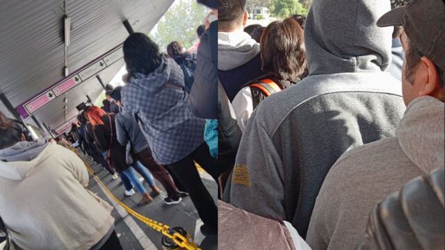 Aglomeraciones en el Metrobús CDMX