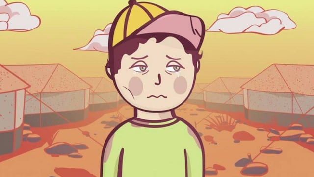 niños refugiados en Europa