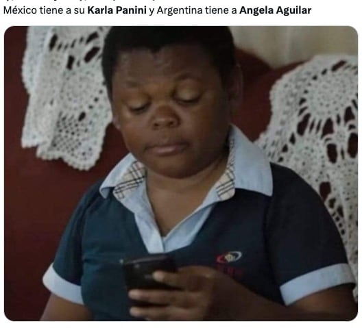 Memes comparan a Ángela Aguilar con Karla Panini por su relación con Christian Nodal