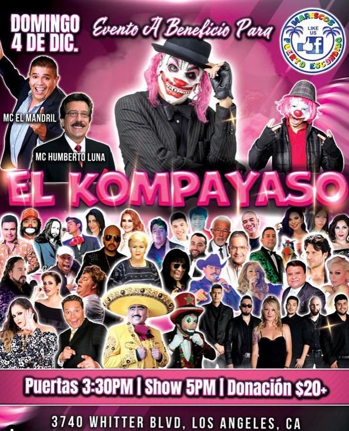 Hacen show para recaudar fondos para El Kompayaso.