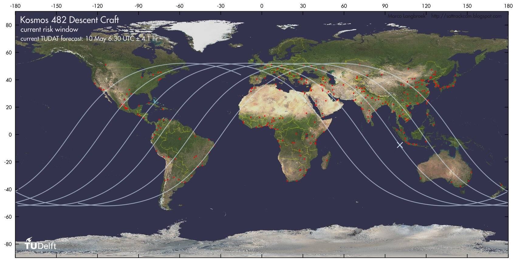 Kosmos 482: México y estos países deben estar atentos; horarios para la caída de la sonda espacial soviética