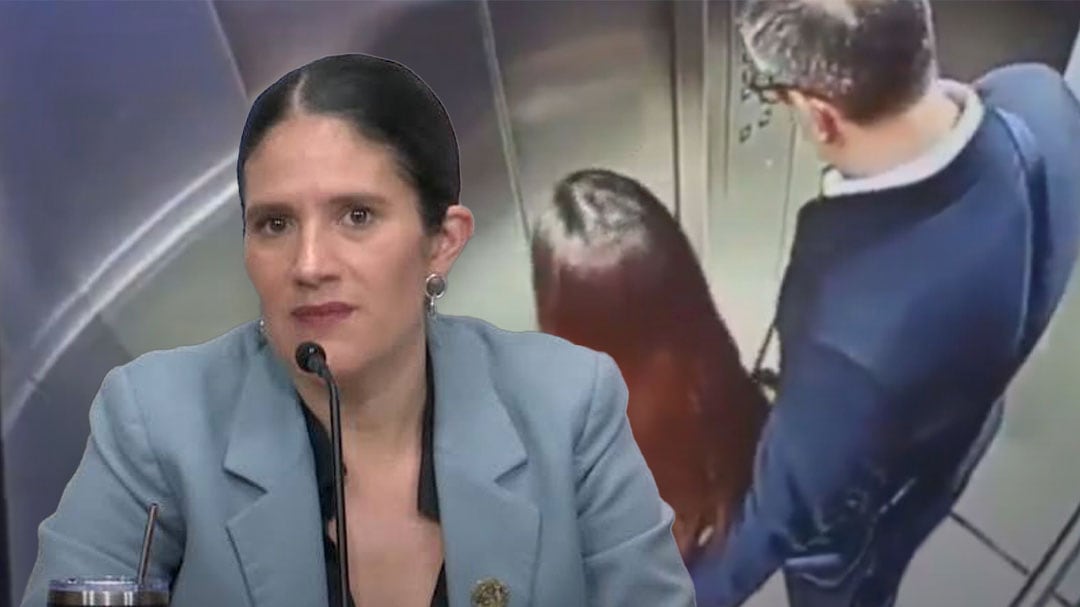 Bertha Alcalde detalla vínculo del hombre del elevador y mujer captada en video