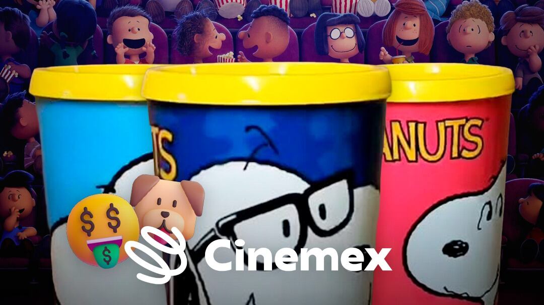 Vasos de Charlie Brown en Cinemex: Precio y modelos por el 75 aniversario de Peanuts