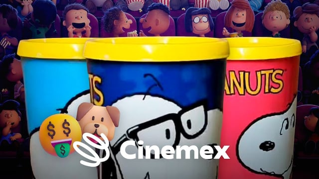 Vasos coleccionables de Peanuts en Cinemex