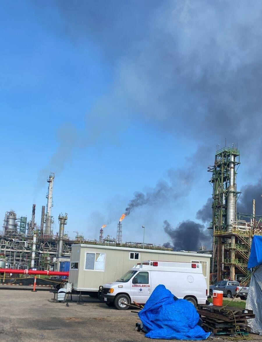 Incendio en refinería de Minatitlán, Veracruz