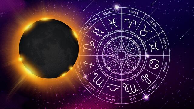 Eclipse solar del 8 de abril / Signos zodiacales