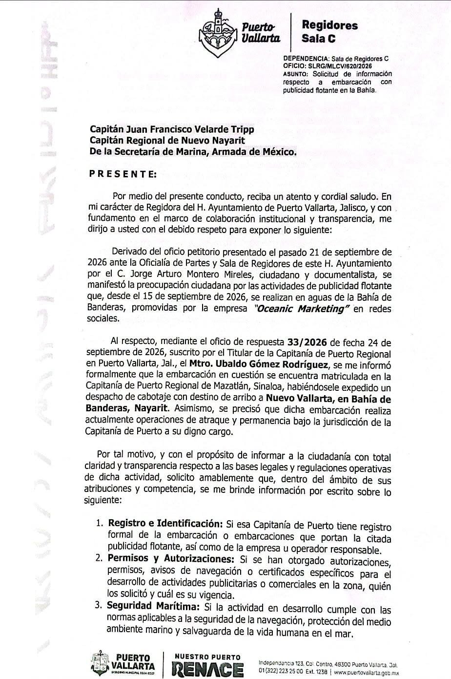 Pantalla publicitaria en la Bahía de Banderas: esto se sabe sobre sus permisos