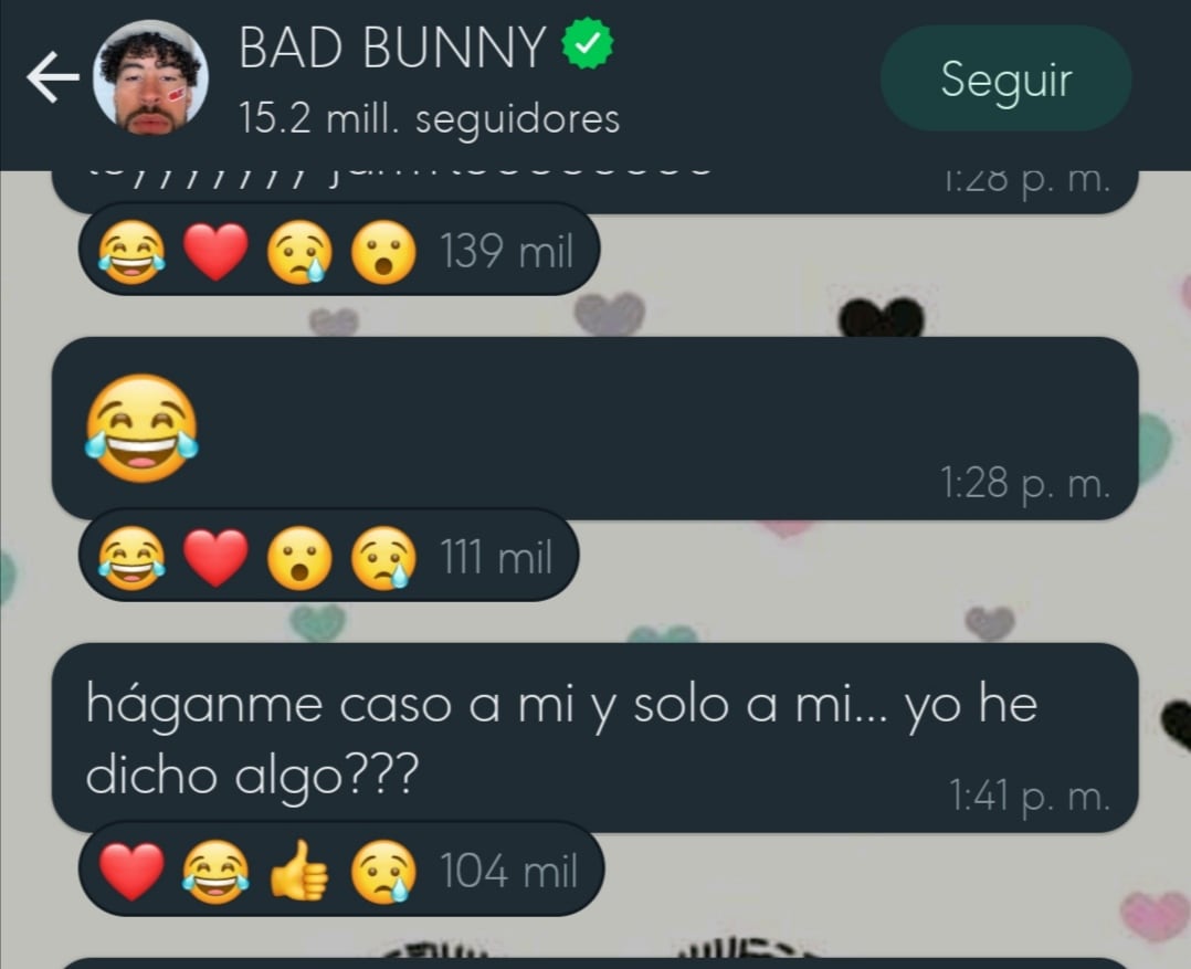 Bad Bunny alerta a sus fans que hagan caso solo a lo que él dice.
