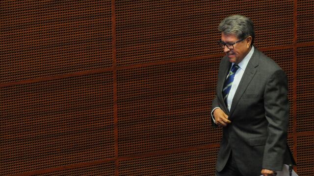 Ricardo Monreal, senador de Morena, previo a participar frente al pleno