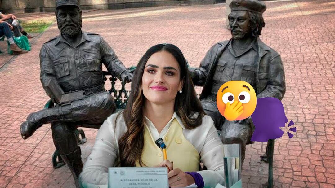 Alessandra Rojo de la Vega ya respondió a la polémica que se armó por quitar estatuas de Fidel Castro y Che Guevara