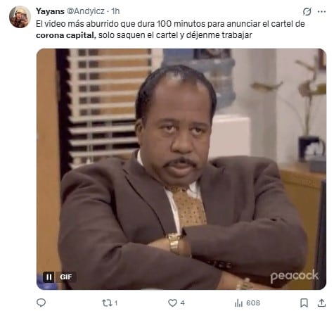 Memes por el cartel del Corona Capital 2025