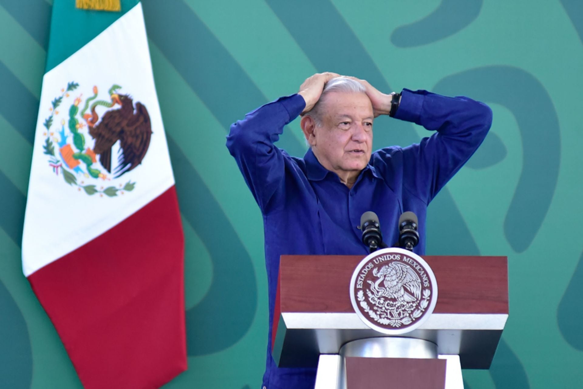 AMLO durante conferencia matutina del 20 de diciembre