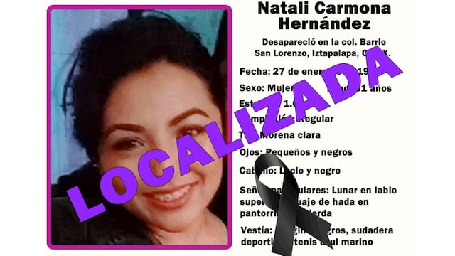 Natali Hernández Carmona localizada