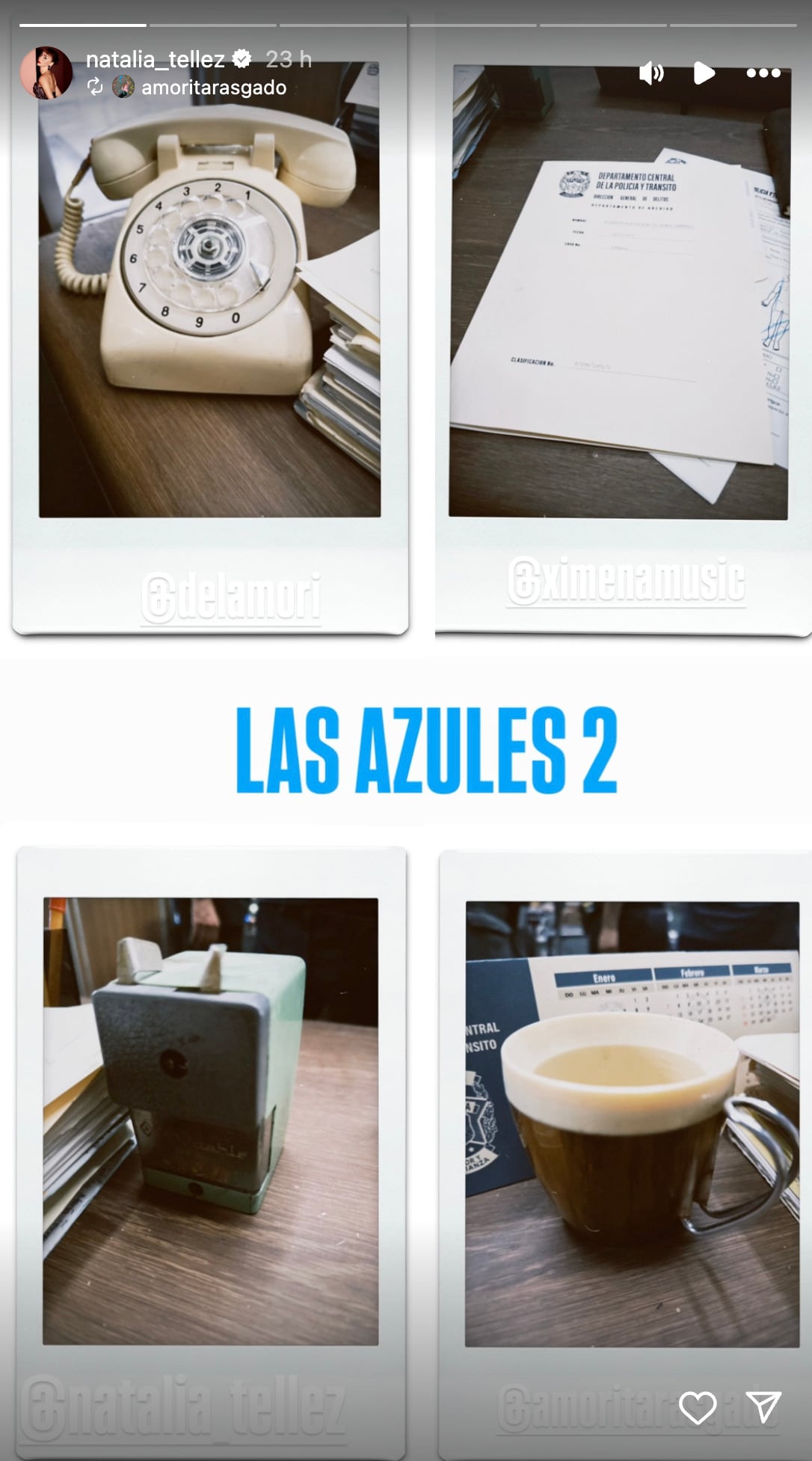 Natália Téllez comparte las primeras imágenes de Las Azules 2