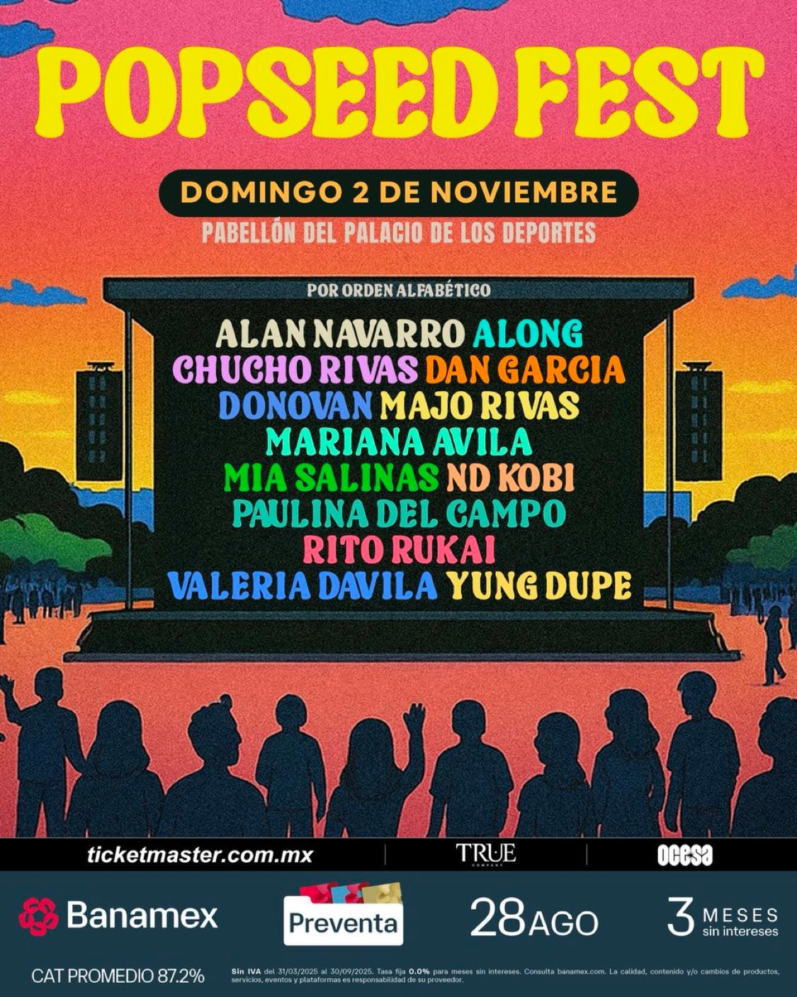 Popseed Fest 2025: Precio de boletos, fecha de preventa, artistas y cuándo es el festival en CDMX