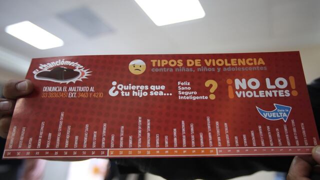 "Chanclómetro". Campaña contra violencia infantil.