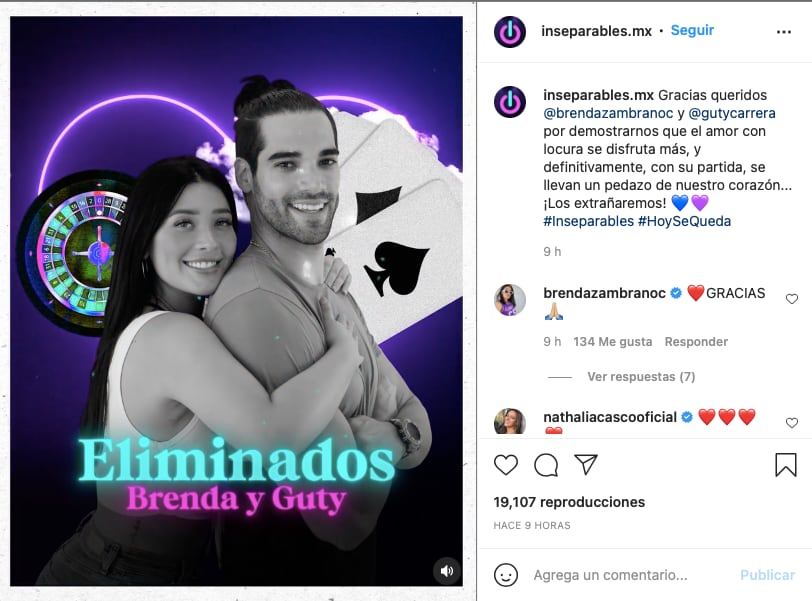 G¡Brenda y Guty son los eliminados