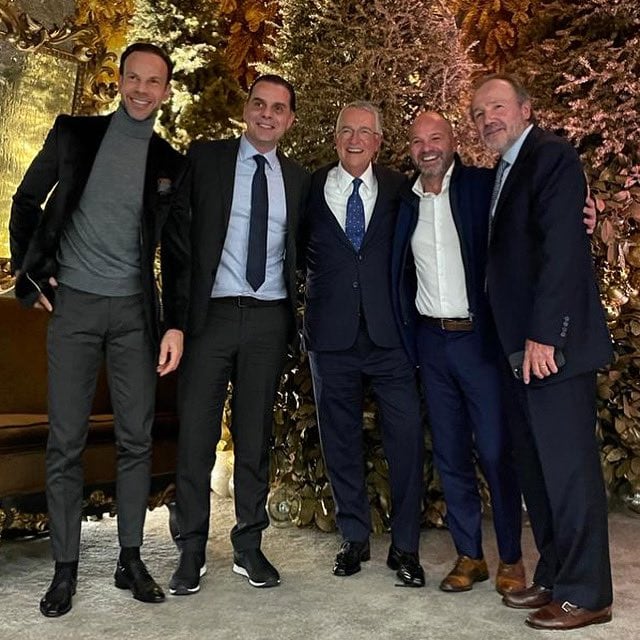 Nacho Suárez, Christian Martinoli, Luis Roberto Álves y Luis García.