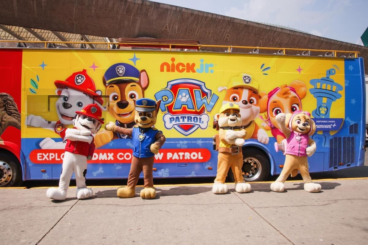 Turibus de CDMX con Paw Patrol