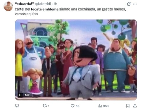 Memes por el cartel del Tecate Emblema 2025