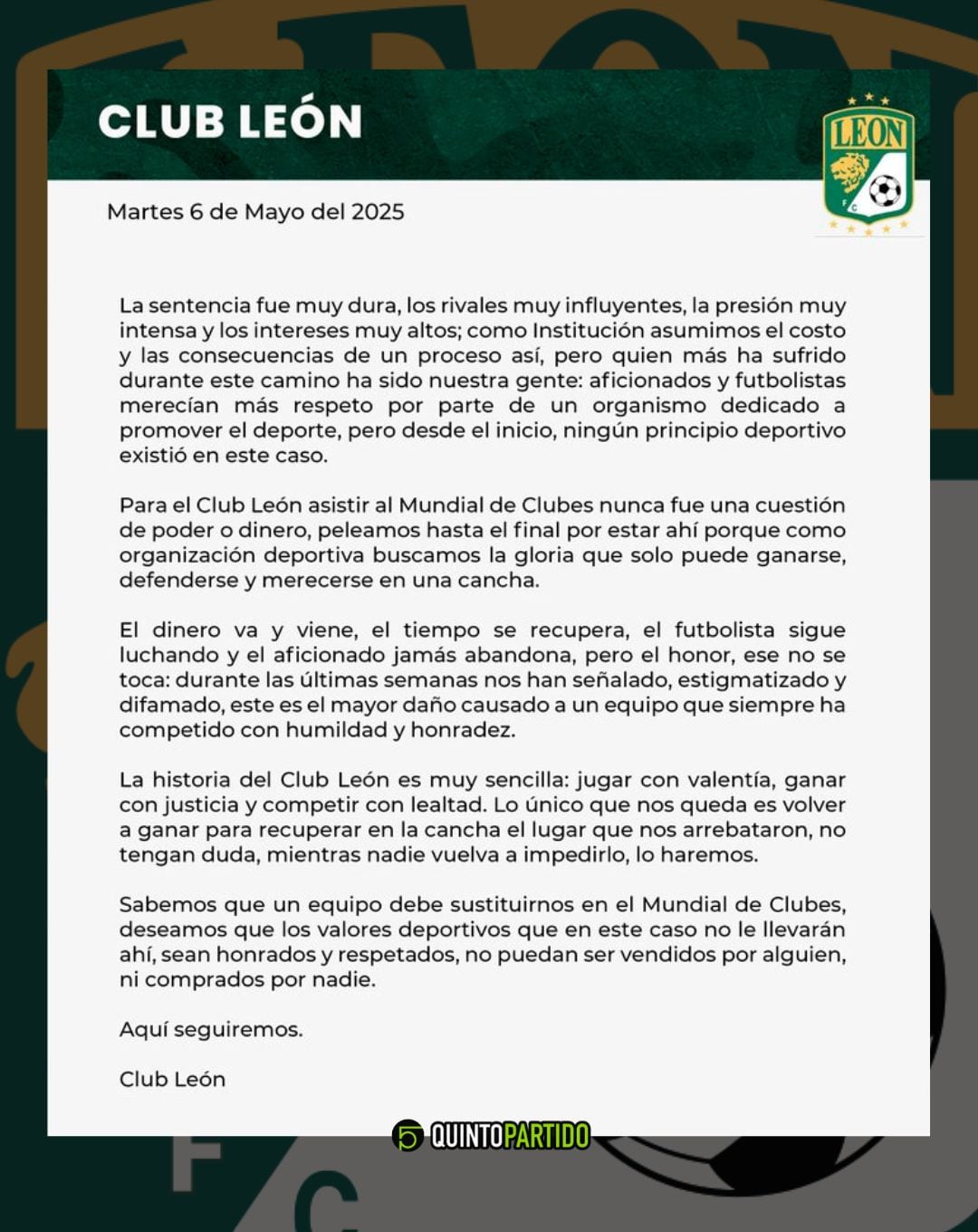 Comunicado de León