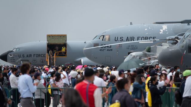 Feria Aeroespacial Mexicana, celebrada en la Base Aérea de Santa Lucía