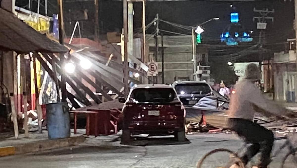 Explosión de taquería en Montemorelos