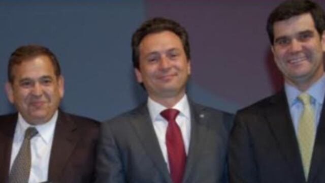 Alonso Ancira y Emilio Lozoya -presos en España- con Max Vedoya (Der.), presidente de Ternium.